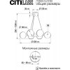 Стеклянный подвесной светильник Tonga CL212163 форма шар белый Citilux