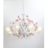 Стеклянная подвесная люстра Fiori Di Rose Fiori di rose 106.8 белая Lucia Tucci