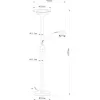 Стеклянный торшер Duetto A4329PN-2PB белый Artelamp