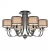 Потолочная люстра America 88049/8 CR цилиндр коричневая iLamp
