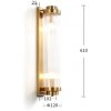 Стеклянное бра Wall lamp 88008W/L brass прозрачное DeLight Collection