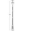 Наземный фонарь MADRID 84310 18 Bl прозрачный Oasis Light