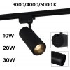 Трековый светильник  06650-9.3-LED10/20/30W CCT BK черный цилиндр