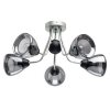 Стеклянная потолочная люстра Вита 220012605 конус черная MW-Light