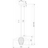 Стеклянный подвесной светильник Kamari 50259/1 белый/дымчатый белый Eurosvet