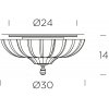 Хрустальная потолочная люстра PASCALE 0000410 прозрачная Leucos