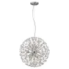 Хрустальная подвесная люстра  LSP-8462 форма шар прозрачная Lussole