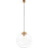 Стеклянный подвесной светильник Selene 2033-C форма шар прозрачный Loft It