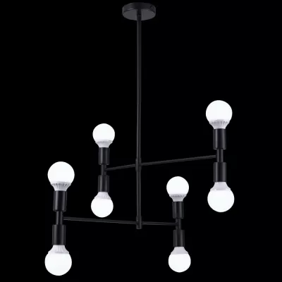 Потолочная люстра Loft Lux LOFT LUX 75129/8C BLACK Natali Kovaltseva на штанге