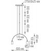 Подвесной светильник Saga S111018/2Brass цилиндр