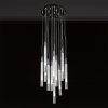 Стеклянный подвесной светильник Candle P68094-13 chrome белый DeLight Collection