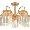 Хрустальная потолочная люстра Lofoyi 2116/5P цилиндр прозрачная Escada