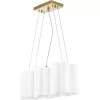 Стеклянный подвесной светильник Nubi 802133 белый Lightstar
