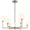 Стеклянная потолочная люстра HIGH LIGHT LH53001 белая Ambrella