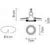 Точечный светильник Venere D55F5511 круглый Fabbian