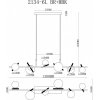 Стеклянный подвесной светильник Golden 2134-6L BR+MBK белый форма шар iLamp