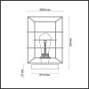 Интерьерная настольная лампа Rupert 4410/1T черный Lumion