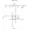 Потолочная люстра Gella MR1180-8C