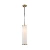 Стеклянный подвесной светильник Dorotea 2712-1P цилиндр белый Favourite