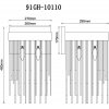 Стеклянное бра  91GH-10110 прозрачное Garda Decor