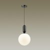 Стеклянный подвесной светильник Okia 4671/1 форма шар белый Odeon Light