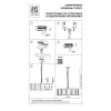 Хрустальная подвесная люстра Novara 713287 цилиндр прозрачная Lightstar