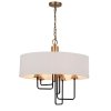 Подвесная люстра Delavera SL336.303.05 цилиндр бежевая ST Luce