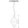 Подвесной светильник Grape V10350-PL белый