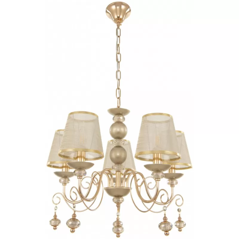 Подвесная люстра AM347620 347620/5 FGD цвет золото конус Подвесная люстра AM347620 347620/5 FGD цвет золото конус