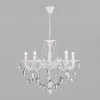 Подвесная люстра Veletta 10108/5 белый/прозрачный хрусталь Strotskis Eurosvet