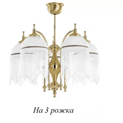 Стеклянная потолочная люстра Palermo Swarovski PAL-ZW-3(Z)SWAR Kutek