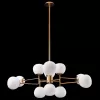Стеклянная потолочная люстра Erich MOD221-PL-12-G белая форма шар Maytoni