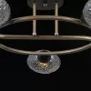 Стеклянная потолочная люстра  IL0300-5CSQ-79 BK AB коричневая