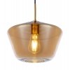 Стеклянный подвесной светильник Coby I 15435H1 конус цвет янтарь Globo