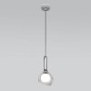 Стеклянный подвесной светильник Fantasy 50188/1 хром форма шар белый Eurosvet