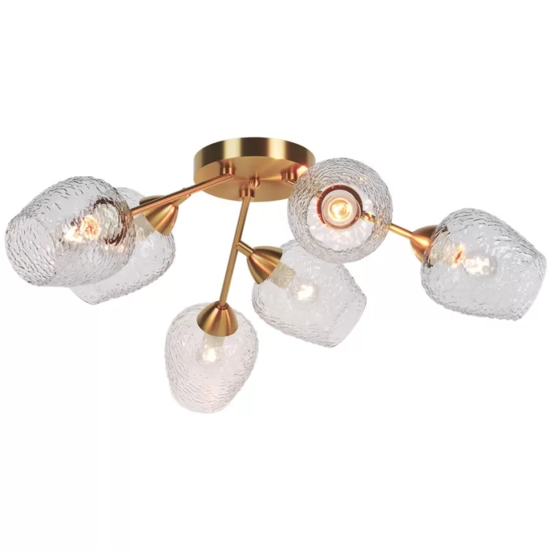 Стеклянная потолочная люстра Cullman LSP-8720 прозрачная Lussole Стеклянная потолочная люстра Cullman LSP-8720 прозрачная Lussole