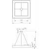Подвесной светильник  SPO-162-W-40K-070 ЭРА