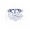 Стеклянный подвесной светильник Tosso LDP 8066-500 PR цилиндр прозрачный Lumina Deco