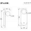 Стеклянный настенный светильник Earthy SL1194.431.01 белый форма шар ST Luce