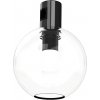 Стеклянный трековый светильник Ikra DL20233M5W1 Black форма шар прозрачный