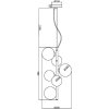 Стеклянный подвесной светильник Dallas MOD545PL-06G форма шар Maytoni