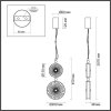 Стеклянный подвесной светильник Caramella 5412/13LB круглый Odeon Light