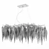 Стеклянная подвесная люстра Siena SL1653.103.12 серая ST Luce
