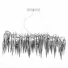 Стеклянная подвесная люстра Siena SL1653.103.12 серая ST Luce