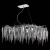 Стеклянная подвесная люстра Siena SL1653.103.12 серая ST Luce