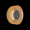 Стеклянный настенный светильник Totem 10466W Amber matte wood цвет янтарь цилиндр Loft It