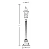 Стеклянный наземный фонарь ASTORIA 2M 91407M Bl ромб прозрачный Oasis Light Стеклянный наземный фонарь ASTORIA 2M 91407M Bl ромб прозрачный Oasis Light