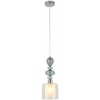 Стеклянный подвесной светильник Ganna 8292/1A цилиндр белый Lumion