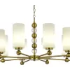 Стеклянная подвесная люстра SL2003 SL2003.303.08 цилиндр белая ST Luce