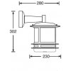 Настенный фонарь уличный TOKIO 68302/12 Bl smoke Oasis Light